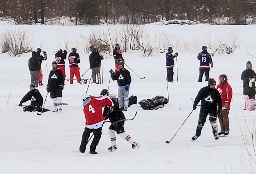 Successful pond hockey tourney held at Fort McCoy; proceeds support AER
