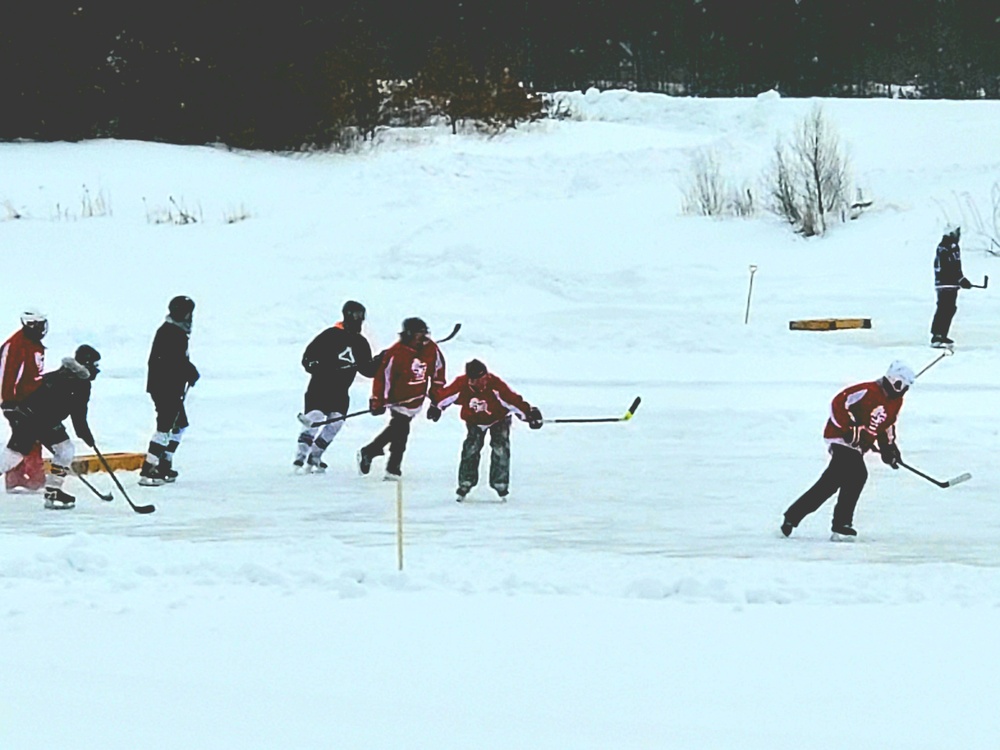 Successful pond hockey tourney held at Fort McCoy; proceeds support AER