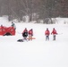 Pond hockey tourney action at Fort McCoy