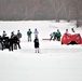 Pond hockey tourney action at Fort McCoy