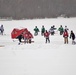 Pond hockey tourney action at Fort McCoy