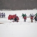 Pond hockey tourney action at Fort McCoy