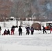 Pond hockey tourney action at Fort McCoy