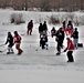 Pond hockey tourney action at Fort McCoy