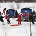 Pond hockey tourney action at Fort McCoy