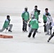 Pond hockey tourney action at Fort McCoy