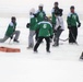 Pond hockey tourney action at Fort McCoy