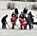 Pond hockey tourney action at Fort McCoy