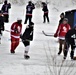 Pond hockey tourney action at Fort McCoy