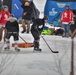 Pond hockey tourney action at Fort McCoy