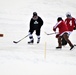 Pond hockey tourney action at Fort McCoy