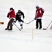 Pond hockey tourney action at Fort McCoy