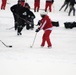 Pond hockey tourney action at Fort McCoy