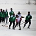 Pond hockey tourney action at Fort McCoy