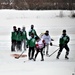 Pond hockey tourney action at Fort McCoy