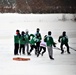 Pond hockey tourney action at Fort McCoy