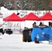 Pond hockey tourney action at Fort McCoy