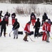 Pond hockey tourney action at Fort McCoy