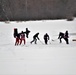 Pond hockey tourney action at Fort McCoy