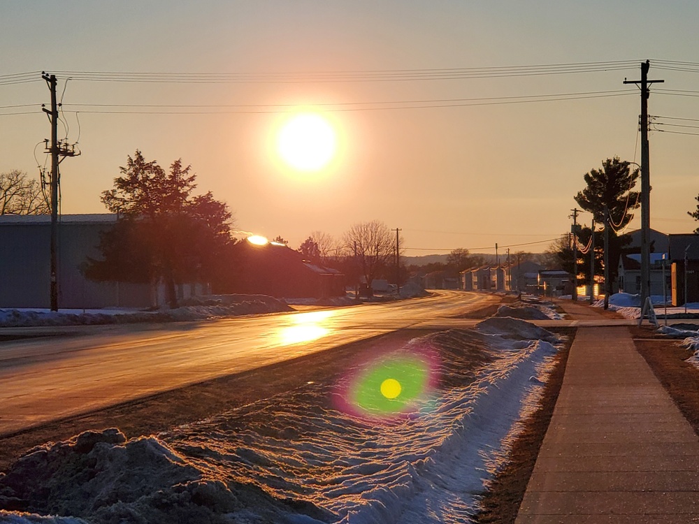 February Sunset at Fort McCoy