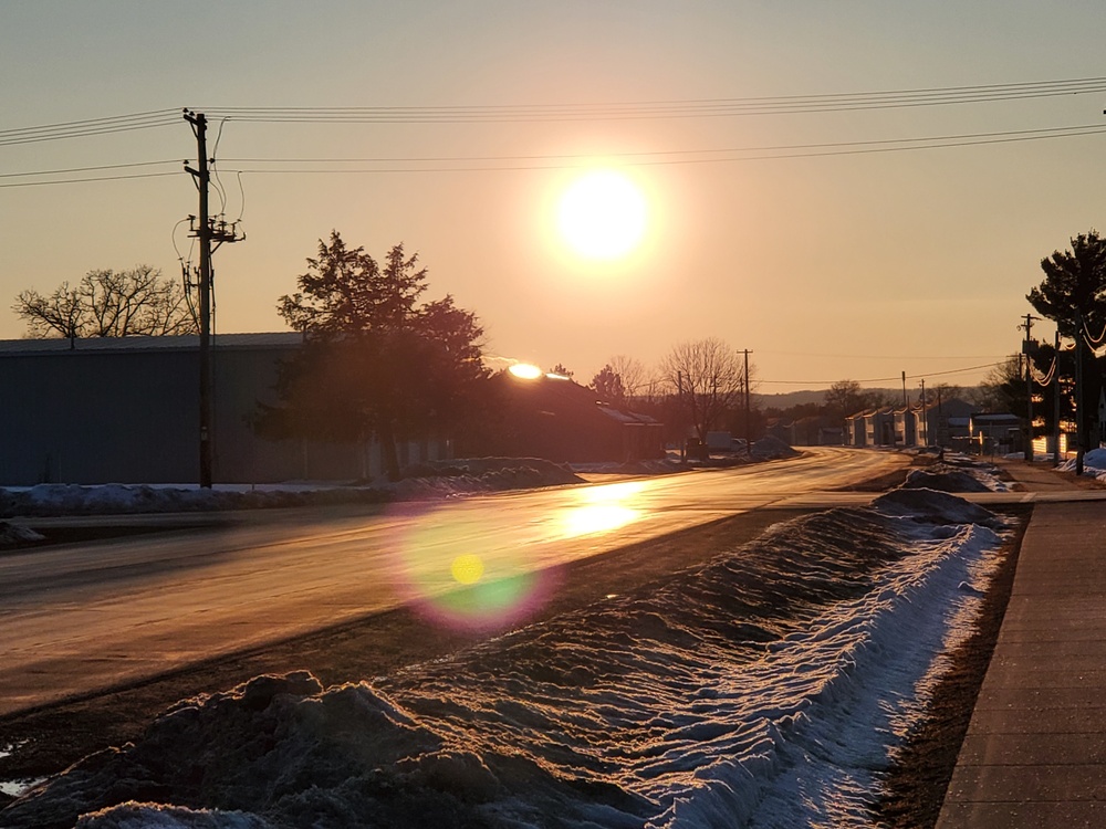February Sunset at Fort McCoy