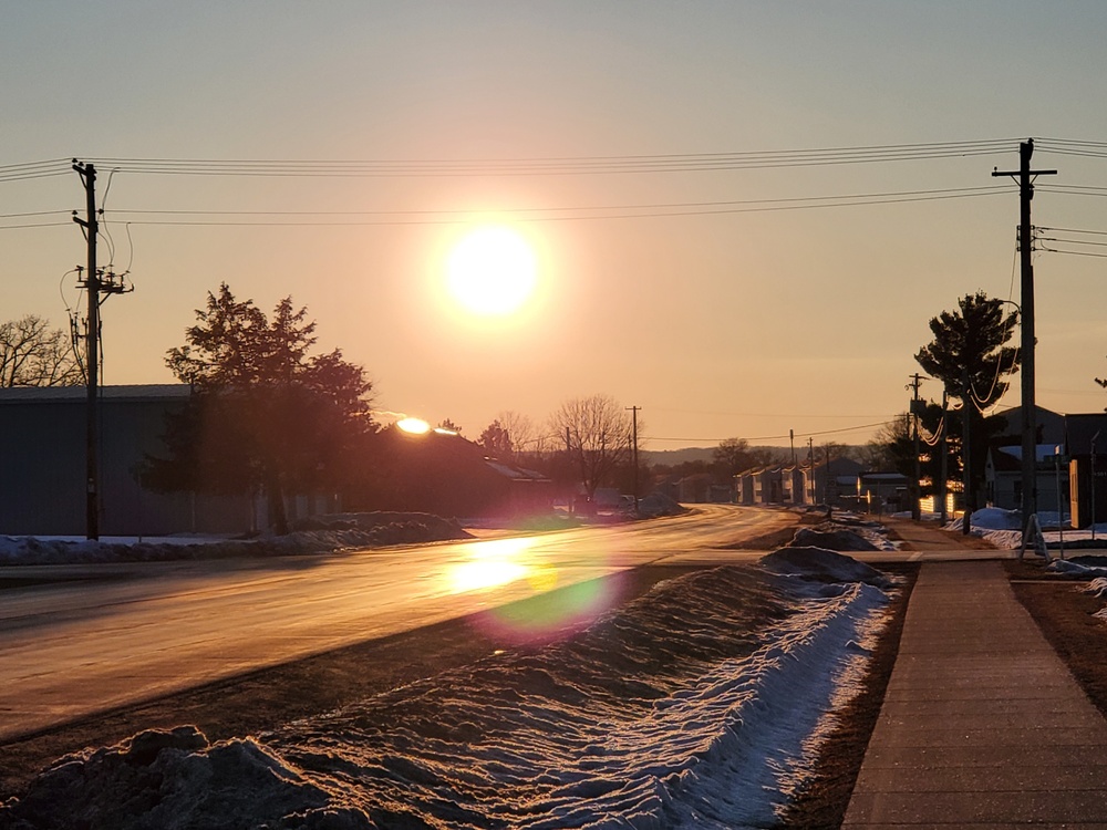 February Sunset at Fort McCoy