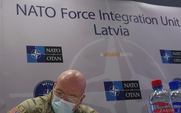 LANDCOM commander visits NFIU Latvia