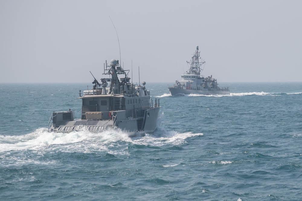 CTF 56 Mark VI Patrol Boats Participate In a Coalition Task Force (CTF) Sentinel Led Training