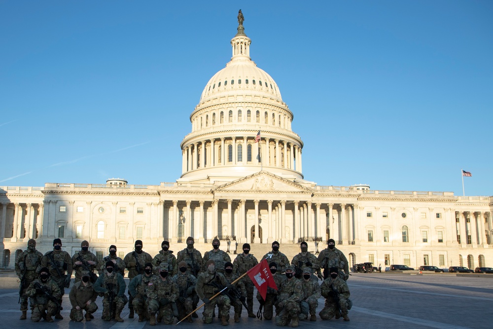 1431st EN CO (SAPPER) Soldiers in Washington DC
