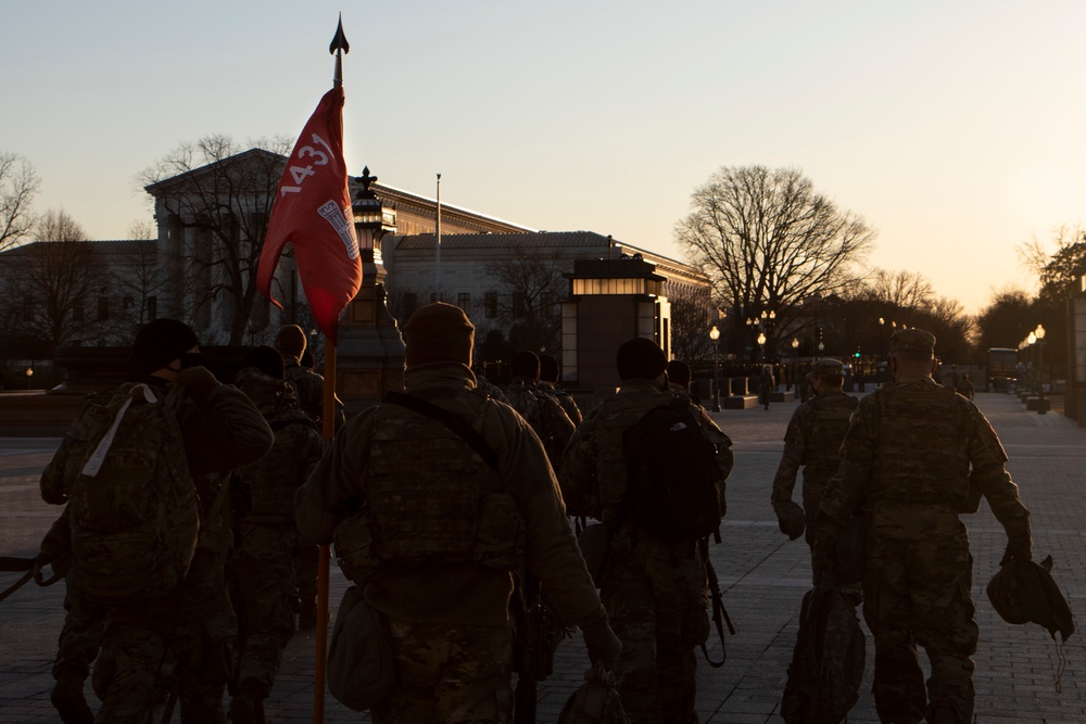 1431st EN CO (SAPPER) Soldiers in Washington DC