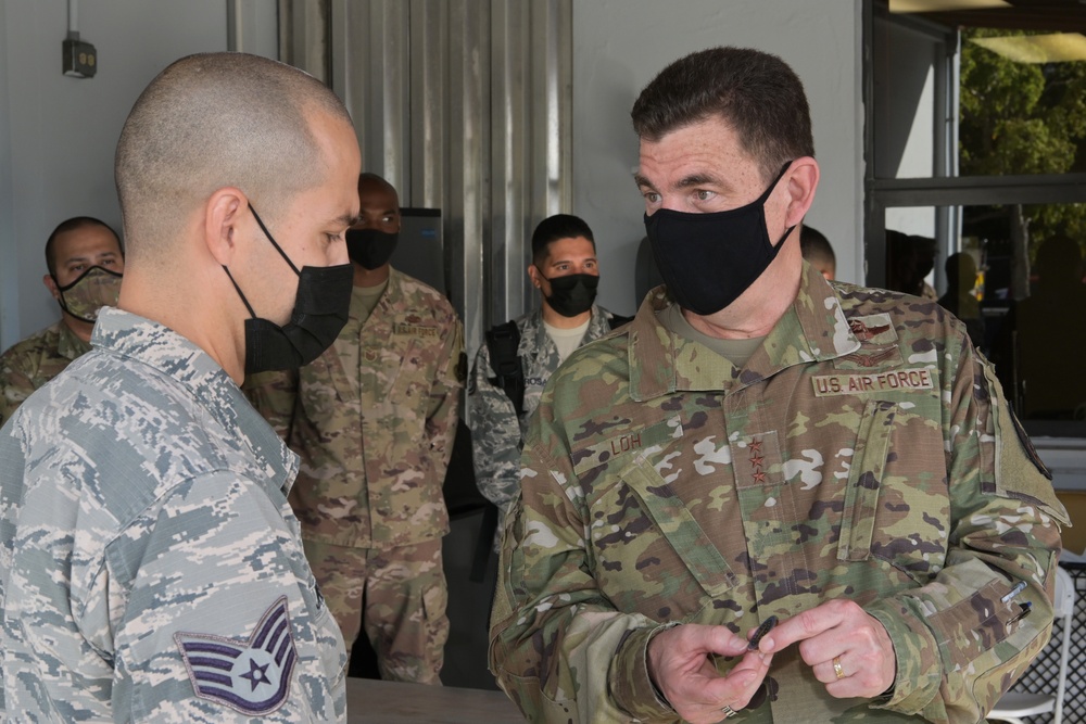 Lt. Gen. Loh tours the 156th Wing