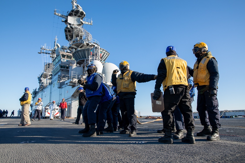 Keasarge Flight Deck Firefighting Drill