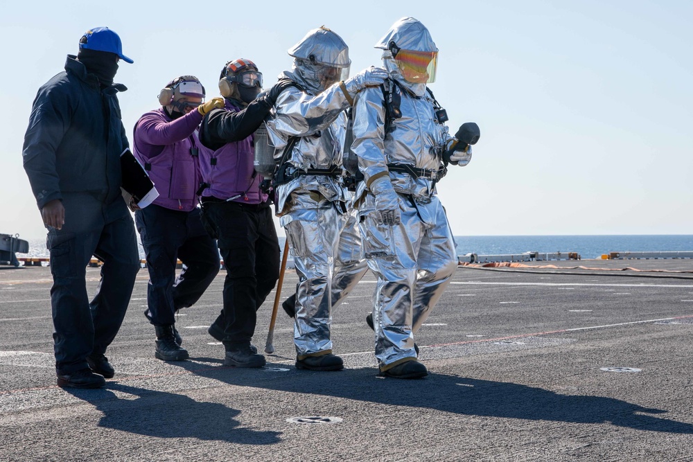 Kearsarge Flight Deck Fire Drill