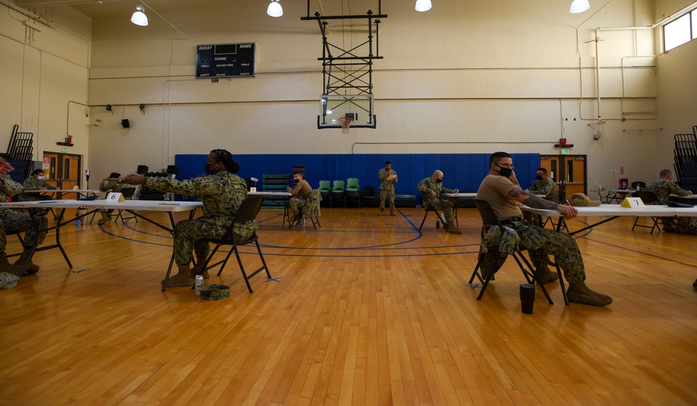 Sailors Assigned to U.S. Naval Base Guam Commands Take First Class Petty Officer Advancement Exam