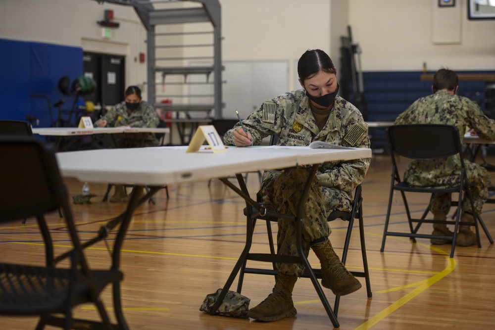 Sailors Assigned to U.S. Naval Base Guam Commands Take First Class Petty Officer Advancement Exam