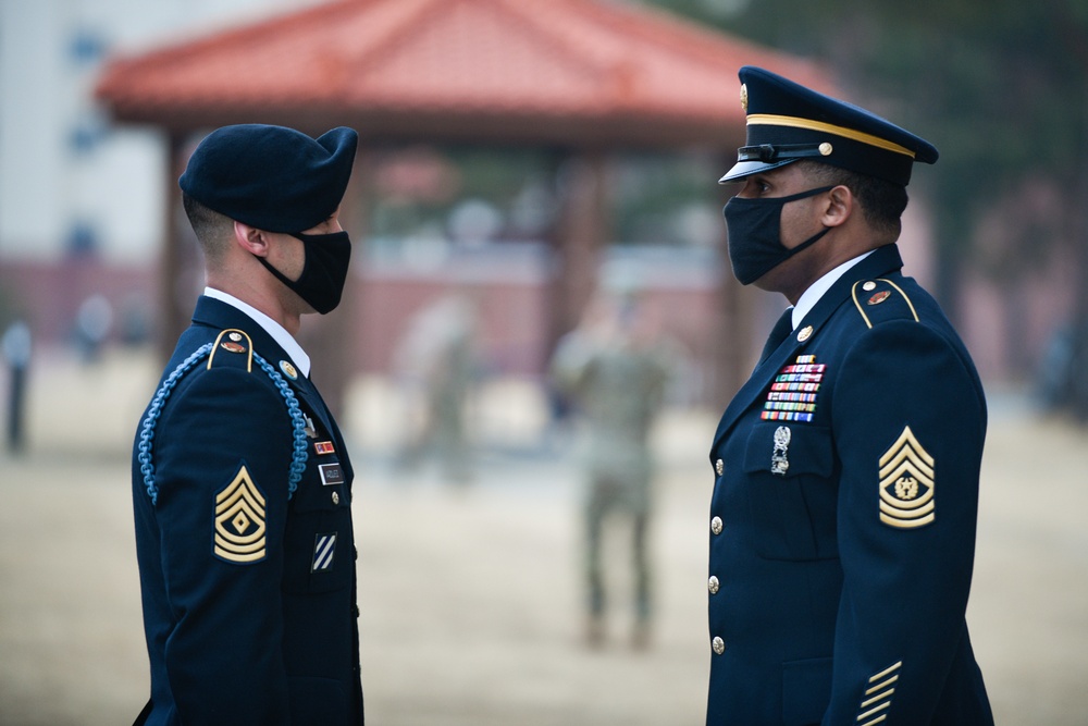 USAG Humphreys Command Inspection with CSM Lemon