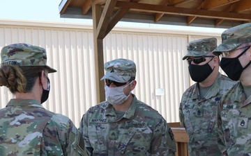 Brigadier General Kimberly Colloton, the U.S. Army Corps of Engineers (USACE) Transatlantic Division Commanding General, pays a visit to Soldiers of the Theater Engineer Brigade (TEB).