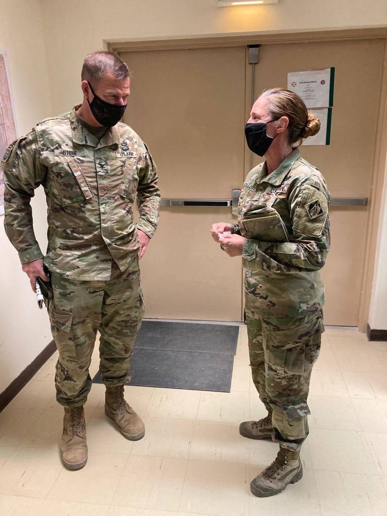 Brigadier General Kimberly Colloton, the U.S. Army Corps of Engineers (USACE) Transatlantic Division Commanding General, pays a visit to Soldiers of the Theater Engineer Brigade (TEB).