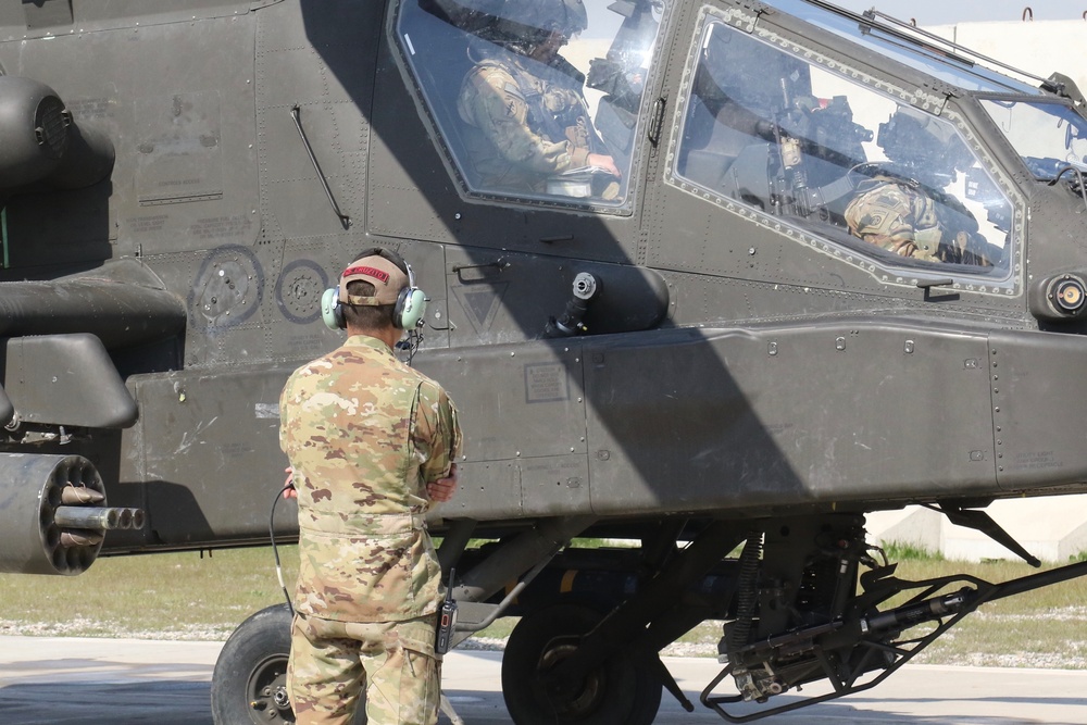 Apache takeoff