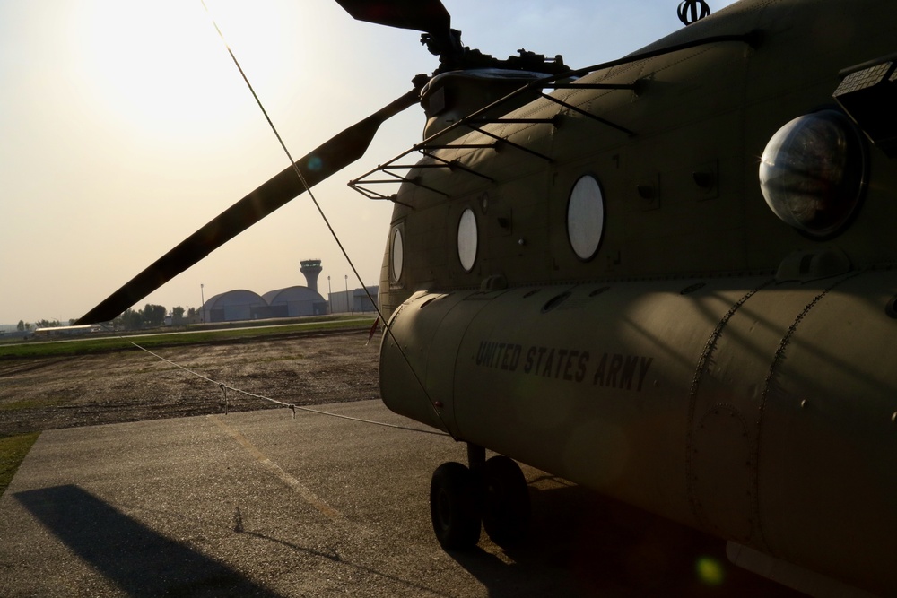 Chinook parked