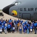 351st EARS hosts students, teachers for KC-135 tour