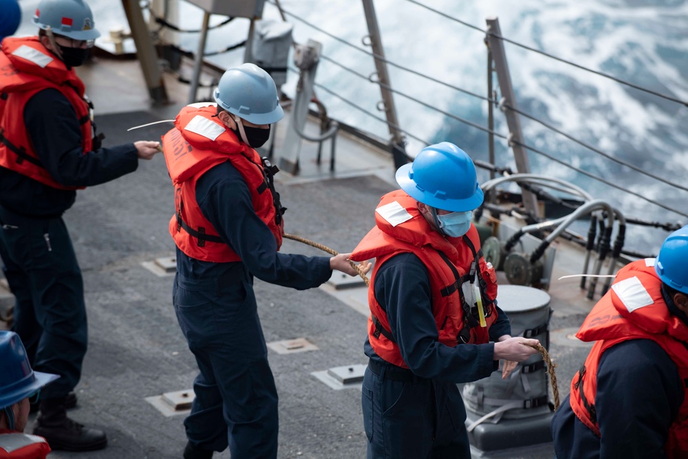 Mitscher Conducts Routine Operations in U.S. Sixth Fleet