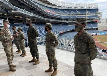 42nd Infantry Division Commanding General, Maj. Gen. Thomas Spencer visit’s Soldiers working at COVID-19 vaccination sites