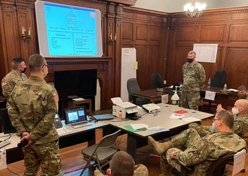 42nd Infantry Division Commanding General, Maj. Gen. Thomas Spencer visit’s Soldiers working at COVID-19 vaccination sites