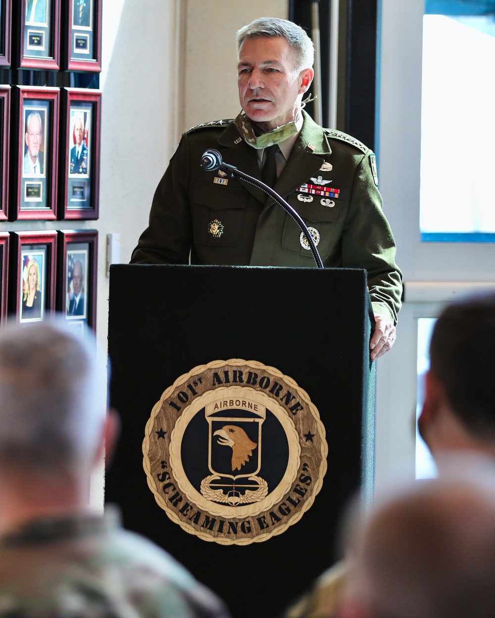 General McConville gives speech at Col. King’s promotion