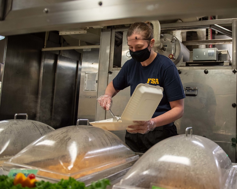 Ford Sailor Serves Food