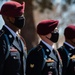 Paratroopers stand at attention