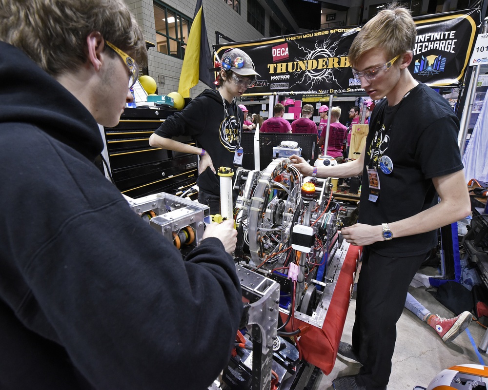 Wright-Patterson Air Force Base supports Miami Valley FIRST Robotics competition for STEM students