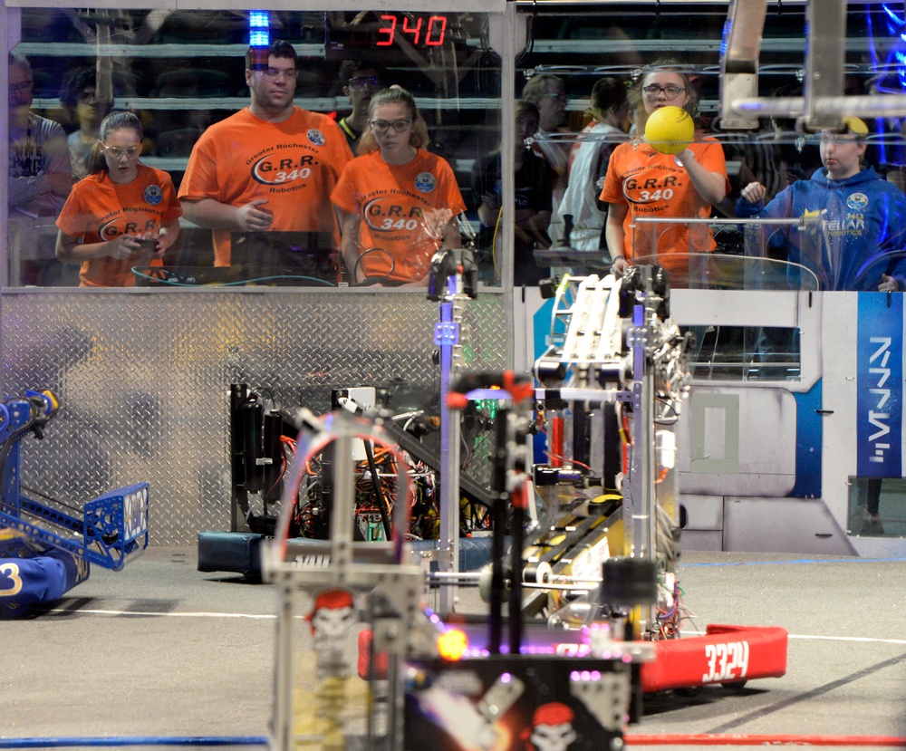 Wright-Patterson Air Force Base supports Miami Valley FIRST Robotics competition for STEM students
