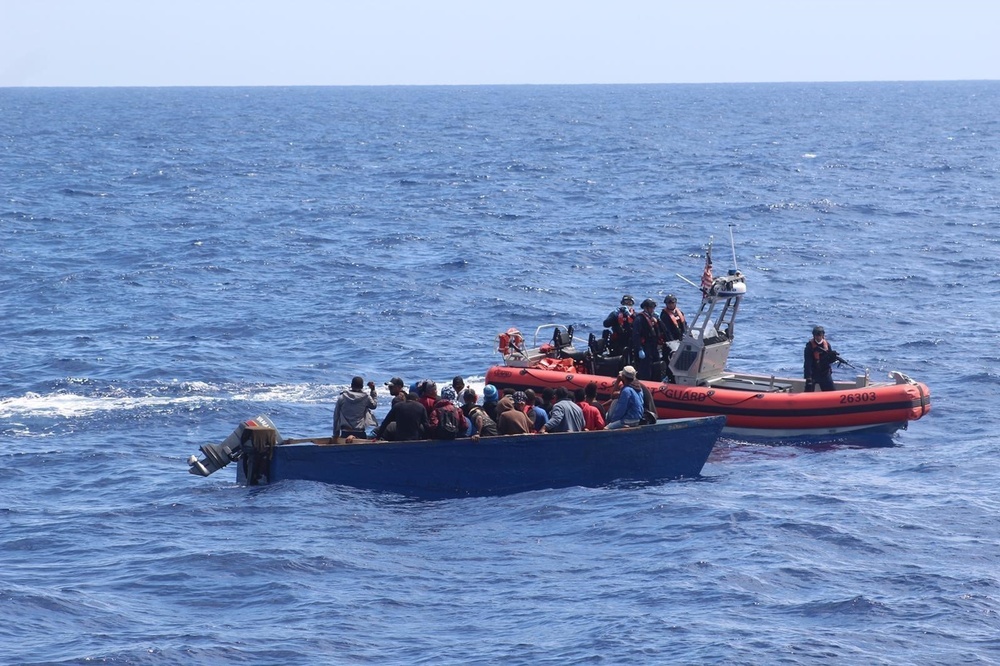 Coast Guard repatriates 58 migrants to the Dominican Republic, following the interdiction of 2 illegal voyages in the Mona Passage